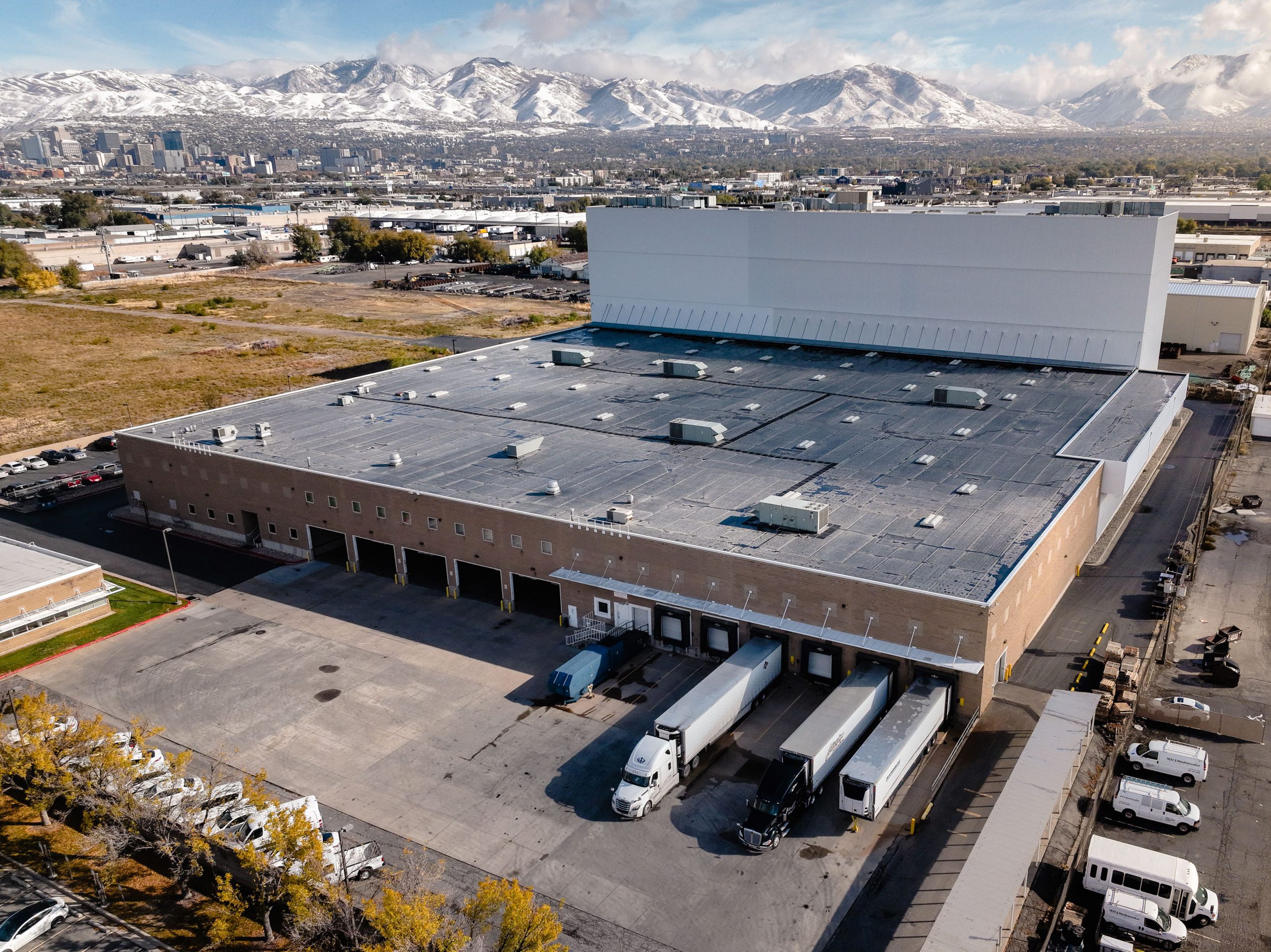 aerial image of the DABS warehouse in Salt Lake City